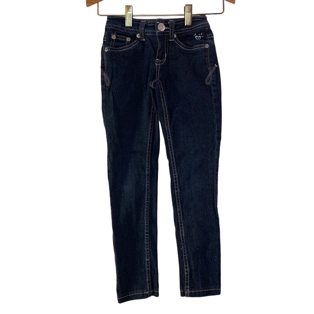 JUSTICE Girl’s Simply Low Dark Wash Skinny Jeans / Size: 6 Slim